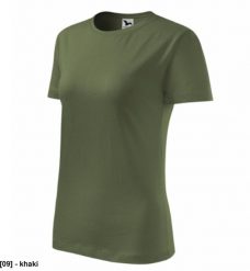 Classic New 133 - ADLER - Koszulka damska, 145 g/m2 - khaki L. Brązowe bluzki damskie MALFINI, l, bez wzorów, bez kołnierzyka, bez ramiączek. Za 23.23 zł.