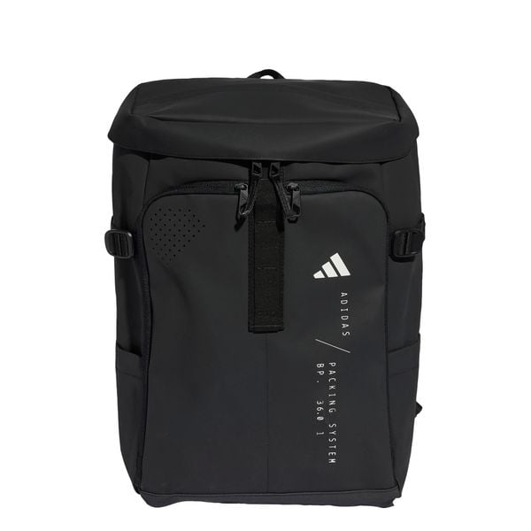 PLECAK HYBRYDOWY. Czarne plecaki damskie Adidas, bez wzorów, z materiału, biznesowe. Za 349.00 zł.