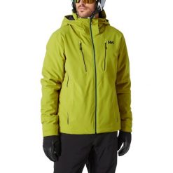 Kurtka Narciarska Męska Helly Hansen Alpha 4.0. Zielone kurtki sportowe męskie Helly Hansen, na zimę, m, bez wzorów, bez kaptura, narciarskie. W wyprzedaży za 1,599.20 zł.