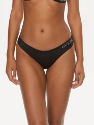 Guess Dół od bikini E4GO02 LY00K Czarny. Czarne bikini Guess, z aplikacjami, z syntetyku. Za 119.99 zł.