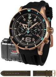 Zegarek męski Vostok Europe 6S21-510O585S czarny. Czarne zegarki męskie Vostok Europe, bez wzorów. Za 4,720.25 zł.