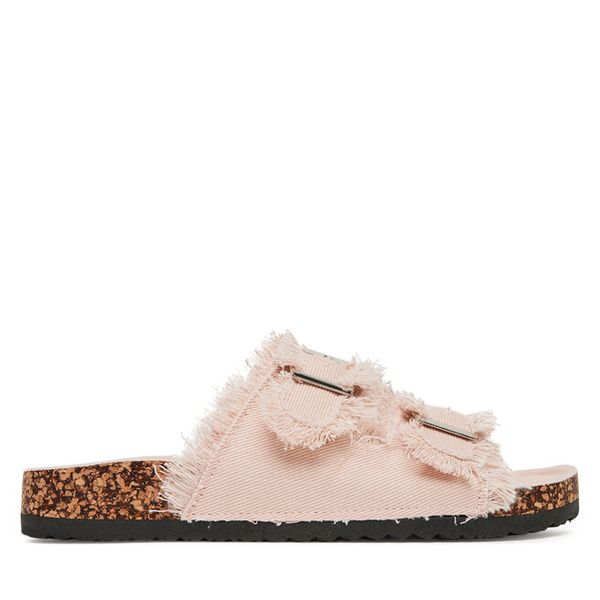 Klapki DeeZee. Czerwone klapki damskie DeeZee, bez wzorów, bez obcasa, bez zapięcia. Za 119.99 zł.