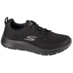 Buty sportowe Sneakersy męskie, Go Walk Flex - Vespid. Czarne buty sportowe męskie Skechers, bez wzorów, z materiału, bez zapięcia, trekkingowe. Za 289.99 zł.