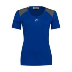 T-Shirt damski CLUB 22 Tech. Niebieskie t-shirty damskie Head, l, bez wzorów, z poliesteru, sportowe, bez kołnierzyka, bez ramiączek. W wyprzedaży za 115.50 zł.