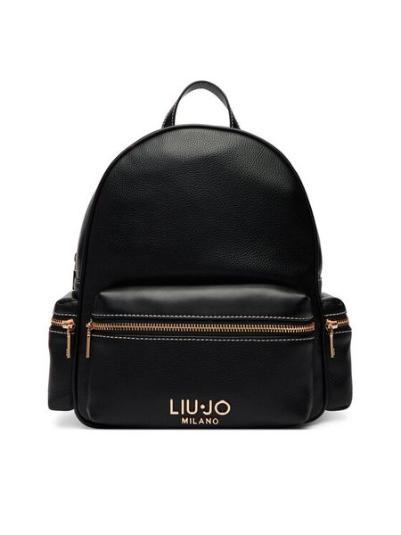 Liu Jo Plecak AA6136 E1012 Czarny. Czarne plecaki damskie Liu Jo, bez wzorów, ze skóry. Za 358.99 zł.