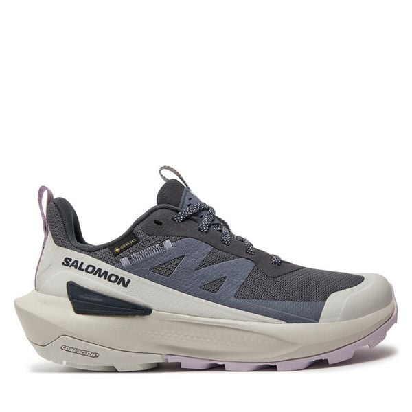 Trekkingi Salomon. Szare obuwie trekkingowe damskie Salomon, z gore-texu, bez zapięcia. Za 569.99 zł.