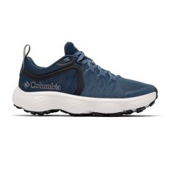 Buty turystyczne męskie Columbia Escape Thrive Titanum. Niebieskie buty zimowe męskie Columbia, bez wzorów, bez obcasa, bez zapięcia. Za 449.99 zł.