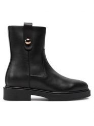 Furla Botki Sfera YI51CIT-WU0000-O6000-1-007-20-AL Czarny. Czarne botki damskie Furla, bez wzorów, ze skóry, bez obcasa, na płaskiej podeszwie, bez zapięcia. Za 1,299.00 zł.