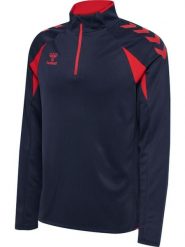 Bluza treningowa zapinana do połowy Hummel Core 2.0. Czarne bluzy damskie Hummel, s, bez wzorów, z materiału, klasyczne, bez ramiączek, bez kaptura. Za 216.95 zł.