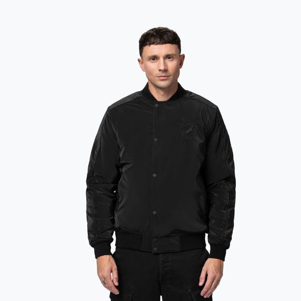 Kurtka męska Pitbull Manolito Baseball. Czarne kurtki męskie PITBULL, m, bez wzorów, z materiału, bez kaptura. Za 329.99 zł.