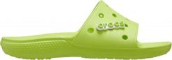 Crocs Klapki Crocs Classic Slide zielone 206121 3UH 37-38. Zielone klapki damskie Crocs, bez wzorów, sportowe, bez obcasa, bez zapięcia. Za 130.55 zł.