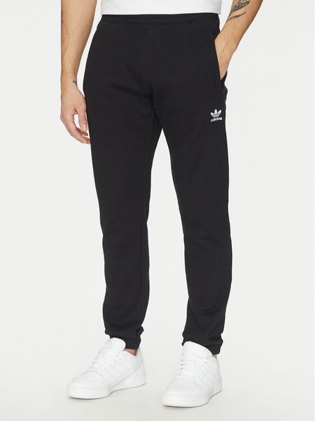 Adidas Spodnie dresowe Trefoil Essentials JD2422 Czarny Slim Fit. Czarne spodnie sportowe męskie Adidas, m, bez wzorów, z bawełny. Za 169.99 zł.
