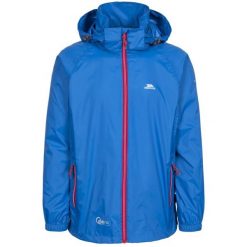 Trespass Qikpac X - Bluza unisex Packaway Jkt Blue. Niebieskie bluzy damskie Trespass, na lato, bez wzorów, sportowe, bez ramiączek, bez kaptura. Za 255.99 zł.