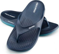Aqua-Speed Klapki basenowe japonki granatowy Rozmiar 38. Niebieskie klapki damskie Aqua-Speed, bez wzorów, sportowe, bez obcasa, bez zapięcia. Za 58.70 zł.