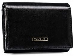 Portfel damski 4U Cavaldi 445-IL1-BL czarny. Czarne portfele damskie 4U Cavaldi, ze skóry. Za 67.00 zł.