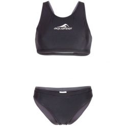 Strój kąpielowy damski Aquafeel Bikini Racerback. Czarne stroje kąpielowe damskie AQUAFEEL, bez wzorów. Za 169.99 zł.