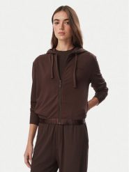 Guess Bluza O6GQ01 KCQP2 Brązowy Regular Fit. Brązowe bluzy damskie Guess, l, z aplikacjami, z syntetyku, bez ramiączek, bez kaptura. Za 294.99 zł.