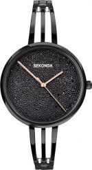 Zegarek Sekonda Zegarek damski Sekonda 40593 czarny. Czarne zegarki damskie Sekonda. Za 487.00 zł.
