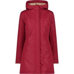 Parka damska z kapturem CMP. Brązowe parki damskie CMP, bez wzorów, z materiału, z kapturem. Za 534.25 zł.