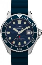 Zegarek męski Timex TW2W81500 niebieski. Niebieskie zegarki męskie Timex, bez wzorów. Za 1,889.61 zł.