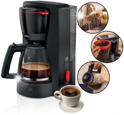 Ekspres przelewowy Bosch Ekspres przelewowy Bosch MyMoment TKA3M133 Szklany dzbanek 1,4l Czarny. Czarne ekspresy przelewowe Bosch. Za 554.40 zł.