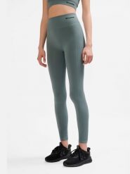 Legginsy sportowe dla kobiet Hummel. Szare legginsy damskie Hummel, bez wzorów, z materiału. Za 168.00 zł.