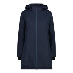 Parka dla kobiet CMP. Czerwone parki damskie CMP, bez wzorów, z materiału, bez kaptura. Za 471.30 zł.