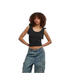 Top z jersey damski Urban Classics (x2). Białe topy damskie Urban Classics, bez wzorów, z jersey, bez kołnierzyka, bez ramiączek. Za 198.50 zł.