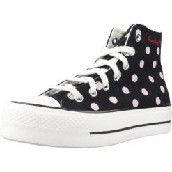 Buty CONVERSE CHUCK TAYLOR ALL STAR LIFT PLATFORM POLKA DOTS Czarny. Czarne obuwie sportowe damskie Converse, bez wzorów, z tkaniny, bez zapięcia. Za 388.99 zł.