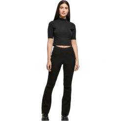 Legginsy damskie Urban Classics Rib Knit Bootcut GT. Czarne legginsy damskie Urban Classics, bez wzorów. W wyprzedaży za 170.50 zł.