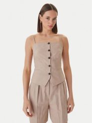 HUGO Szorty materiałowe Hamonu 50559853 Beżowy Relaxed Fit. Brązowe szorty damskie Hugo, bez wzorów, z bawełny. Za 669.99 zł.