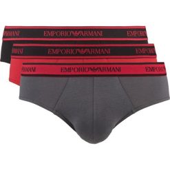 Emporio Armani 3-pack Bokserki Czarny Czerwony Szary. Czarne bokserki męskie Emporio Armani, bez wzorów, z bawełny. Za 221.95 zł.