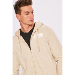 Puma - Bluza. Brązowe bluzy męskie Puma, m, bez wzorów, z bawełny, bez ramiączek, z kapturem. W wyprzedaży za 99.90 zł.