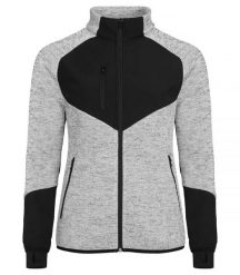Clique Haines Women Ciepła bluza polarowa z elementami softshell. Szare bluzy damskie CLIQUE, xl, bez wzorów, z polaru, bez ramiączek, bez kaptura. Za 282.68 zł.