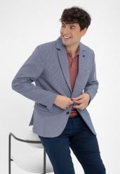 Jednorzędowa bawełniana kurtka JB-TENDER. Niebieskie kurtki męskie Volcano, m, bez wzorów, z bawełny, eleganckie, bez kaptura. Za 349.99 zł.