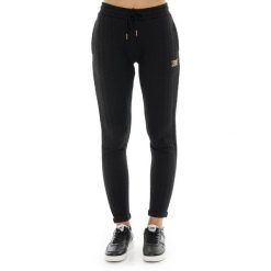 Bluza z sznurek regulacyjny na co dzień na siłownię. Czarne bluzy damskie LEONE 1947 APPAREL, bez wzorów, sportowe. W wyprzedaży za 164.19 zł.