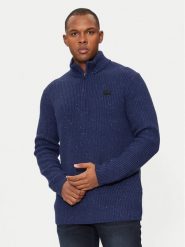 G-Star Raw Sweter D25123-D754 Granatowy Regular Fit. Niebieskie swetry męskie G-Star Raw, l, bez wzorów, z wiskozy, retro, bez kołnierzyka, bez ramiączek. Za 379.99 zł.