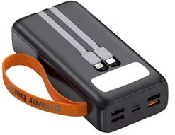 Powerbank Denmen DP31 30000mAh 4xUSB Typ-C PD Latarka Czarny. Czarne powerbanki Denmen. Za 103.42 zł.