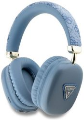 Słuchawki nauszne Guess Bluetooth 4G Triangle Logo niebieski. Niebieskie słuchawki bezprzewodowe Guess. Za 175.12 zł.