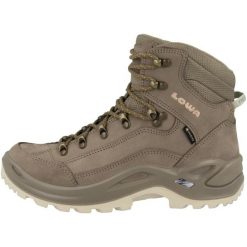 Buty trekkingowe damskie Lowa Renegade Mid Gtx. Brązowe obuwie trekkingowe damskie Lowa, z materiału, bez zapięcia. Za 1,015.00 zł.