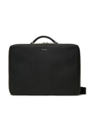 Calvin Klein Torba na laptopa Ck Sleek Laptop Bag K50K512738 Czarny. Czarne torby na laptopa damskie Calvin Klein, bez wzorów, ze skóry. Za 449.99 zł.