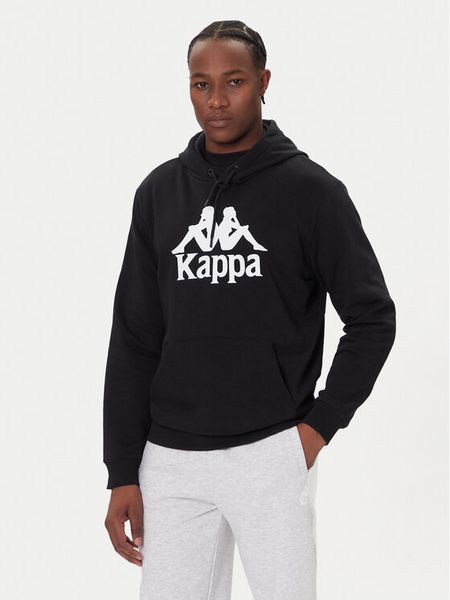Kappa Bluza Malmo 3 341M43W Czarny Regular Fit. Czarne bluzy męskie Kappa, l, bez wzorów, z bawełny, bez ramiączek, bez kaptura. Za 90.99 zł.