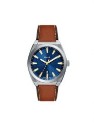 Fossil Zegarek Everett FS6115 Brązowy. Brązowe, analogowe zegarki męskie FOSSIL, bez wzorów. Za 579.99 zł.