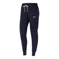 Spodnie Do Biegania Park 20 Fleece Dla Kobiet. Niebieskie spodnie dresowe damskie Nike, bez wzorów, sportowe, długie. Za 230.99 zł.