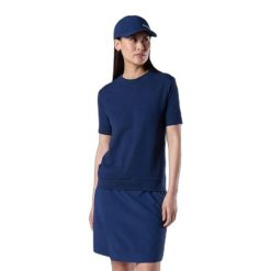 T-shirt damski Rossignol Piqué. Niebieskie t-shirty damskie Rossignol, bez wzorów, bez kołnierzyka, bez ramiączek. Za 344.00 zł.