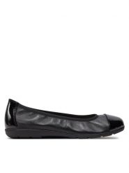 Caprice Baleriny 9-22152-42 Czarny. Czarne balerinki damskie Caprice, bez wzorów, ze skóry, bez obcasa, bez zapięcia. Za 154.99 zł.