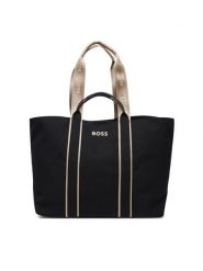 BOSS Torebka Palmah 50546461 Czarny. Czarne shopperki damskie Boss, bez wzorów, z materiału, bez dodatków. Za 409.99 zł.
