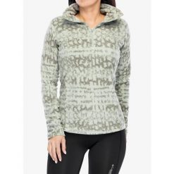 Bluza bez kaptura damska Columbia Glacial IV Print 1/2 Zip. Brązowe bluzy damskie Columbia, xs, bez wzorów, sportowe, bez ramiączek, bez kaptura. Za 108.99 zł.