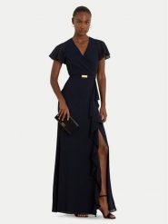 LAUREN RALPH LAUREN Sukienka wieczorowa 253909447002 Granatowy Regular Fit. Niebieskie sukienki damskie Lauren Ralph Lauren, bez wzorów, z syntetyku, wizytowe, bez kołnierzyka, bez ramiączek. Za 1,699.00 zł.