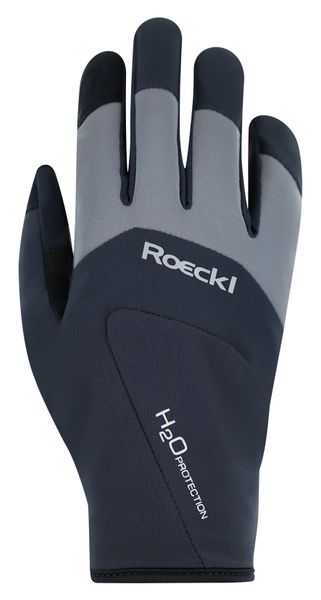 Rękawiczki rowerowe Roeckl Rapallo. Czarne rękawiczki męskie ROECKL, bez wzorów, z materiału. Za 324.50 zł.